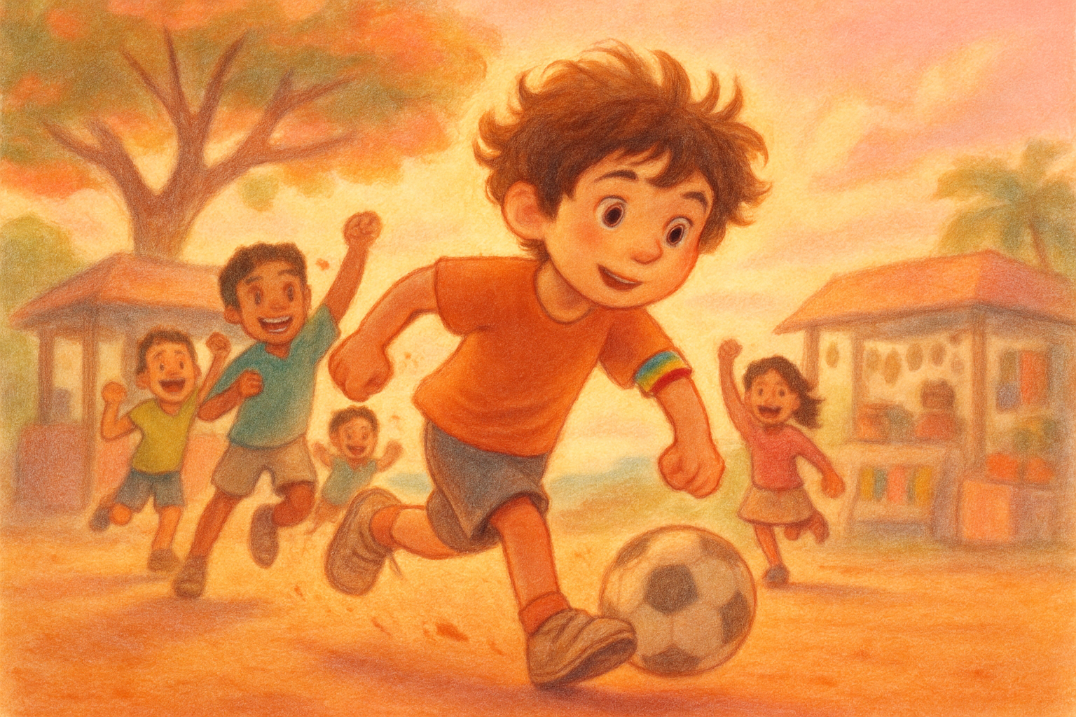 Ilustração da história O Time que Ninguém Queria