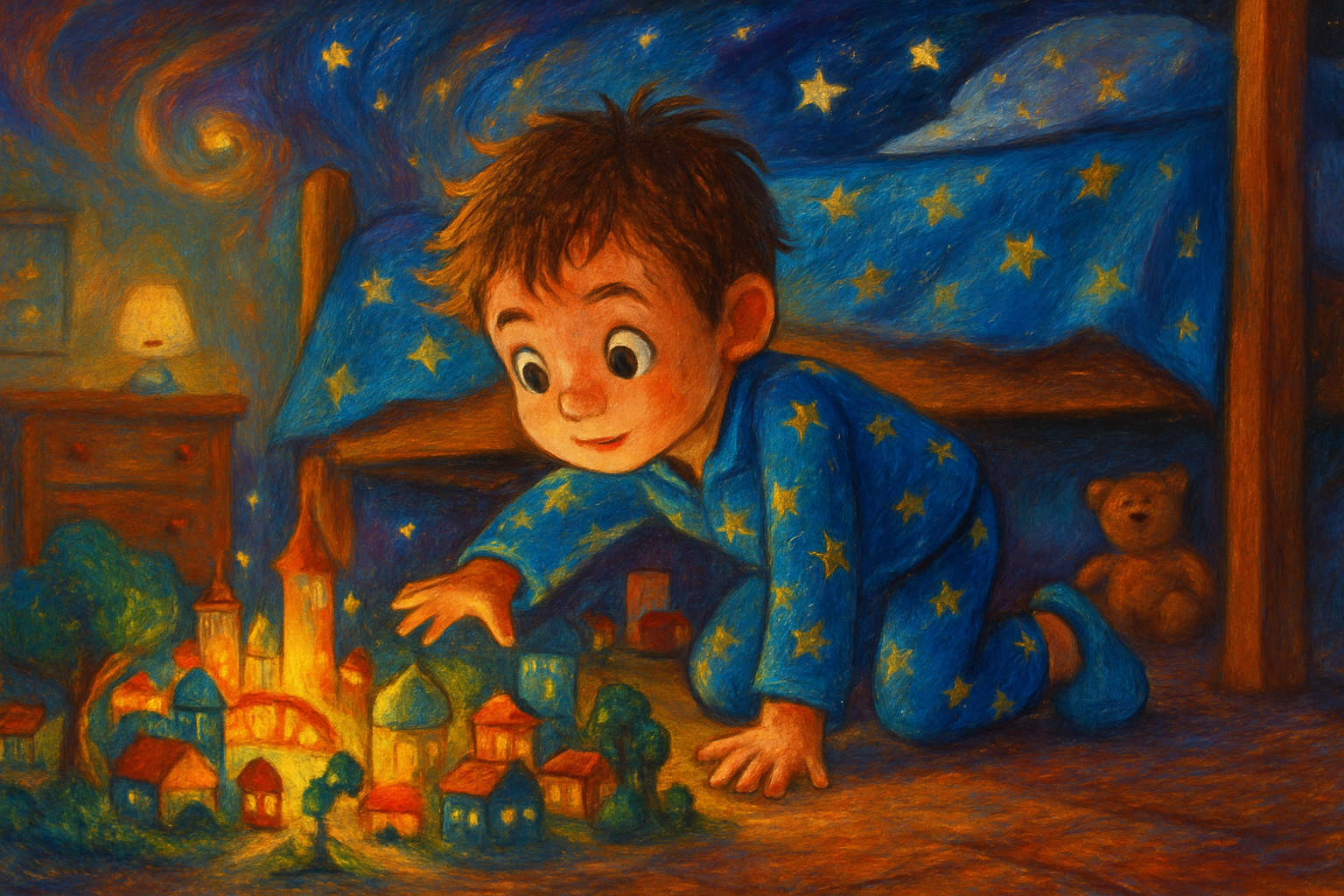 Ilustração da história A Cidade Debaixo da Cama