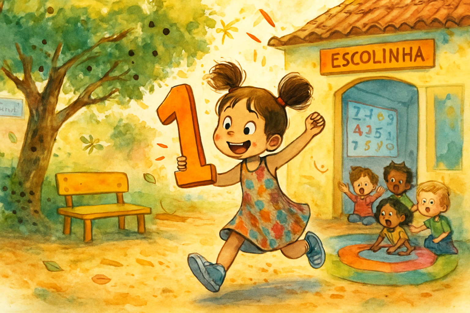 Ilustração da história O Número que Estava Perdido