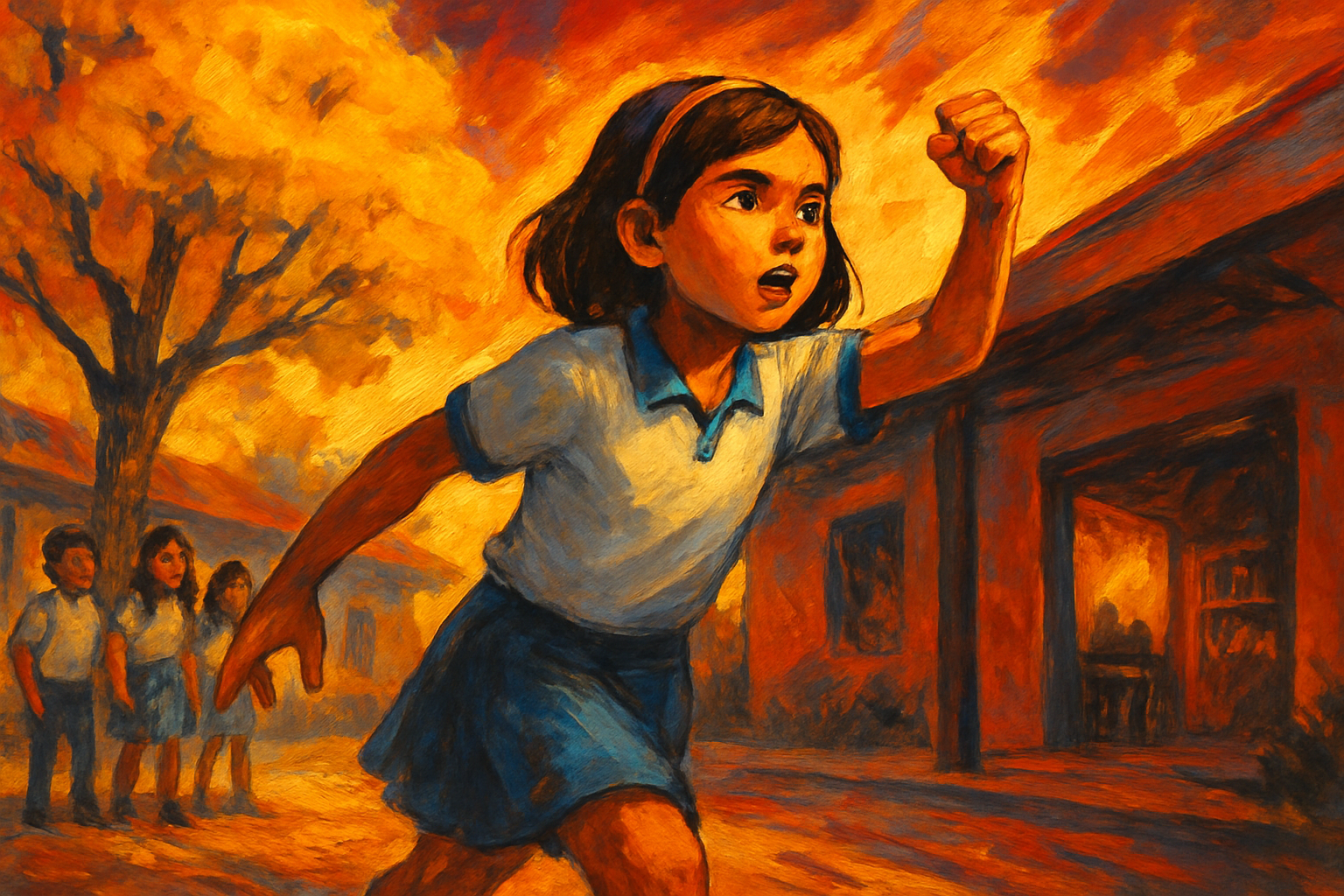 Ilustração da história A Voz de Marina