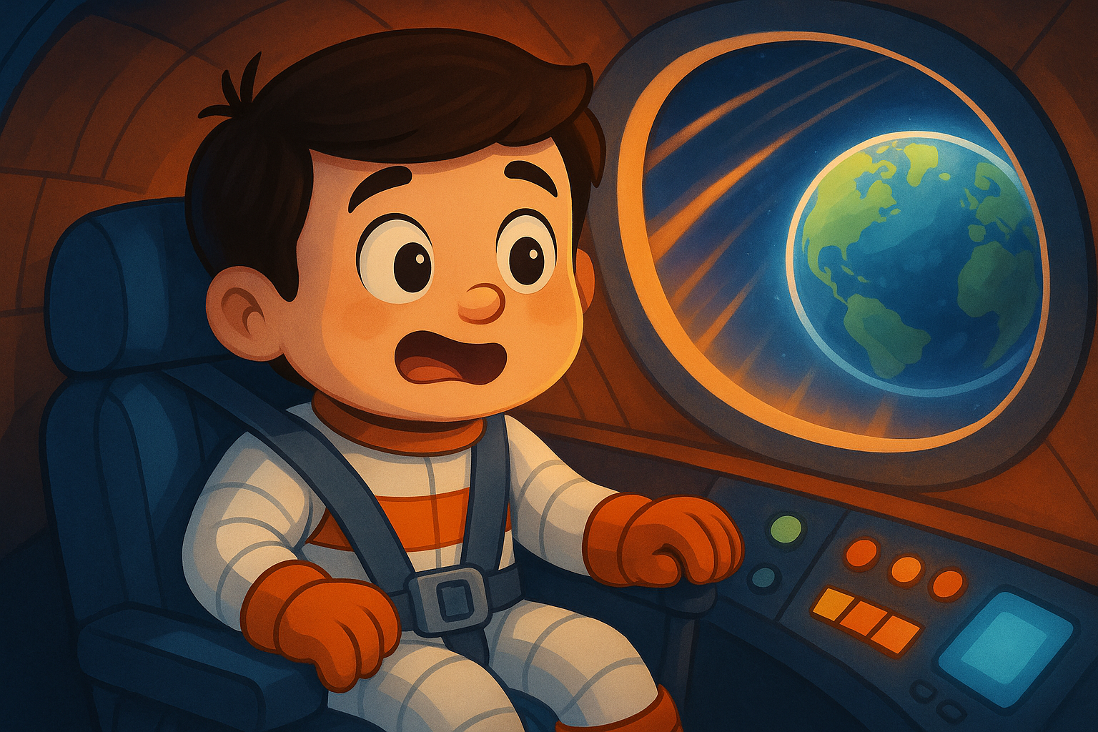 Ilustração da história Rodolfo e a Rota das Estrelas Corajosas