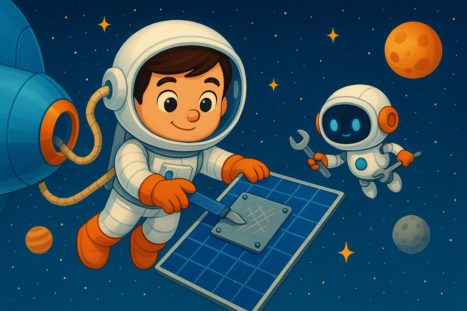 Ilustração da história Rodolfo e a Rota das Estrelas Corajosas